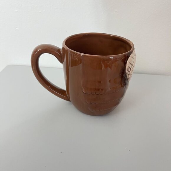 Vintage Grasslands Road Ceramic Owl‎ Coffee Mug Brown & Beige - Picture 2 of 4